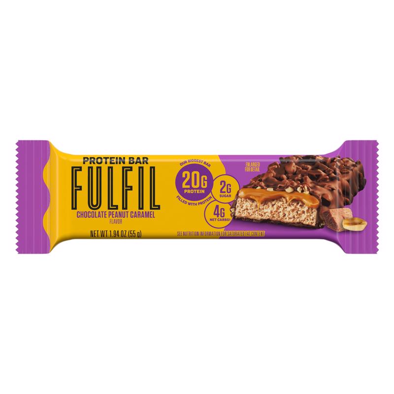 Fulfil Choc PB Caramel Protein Bar 1.94 oz Boxed (Pack of 12)