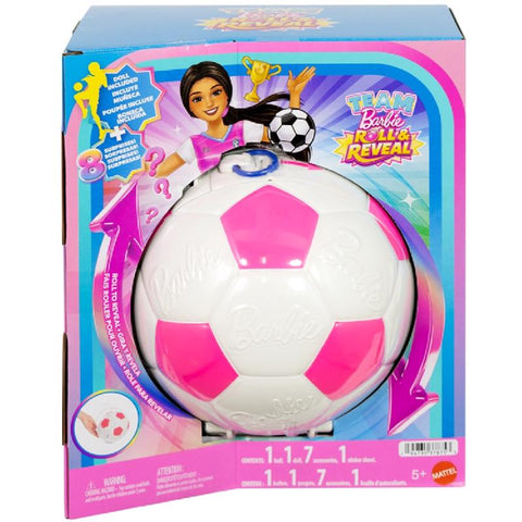 Set de juego de muñeca futbolista Barbie, 8 piezas