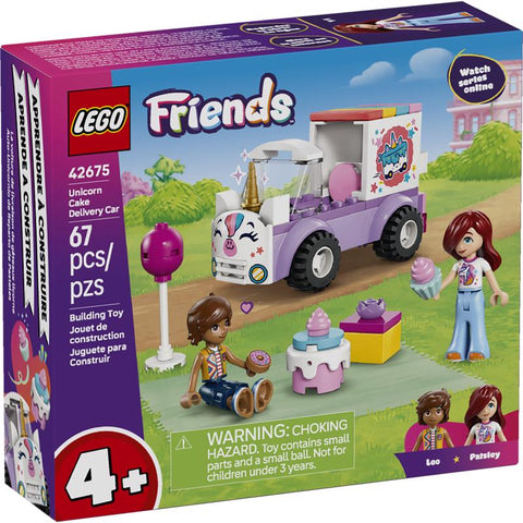 LEGO Friends Unicorn Cake Delivery Car Building Set Multi 67 pc