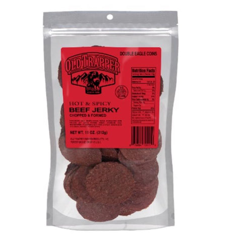 Old Trapper Double Eagle Hot and Spicy Beef Jerky 11 oz Bagged