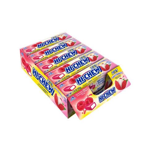 Hi-Chew Lychee and Raspberry Chewy Candy 1.76 oz (Pack of 15)