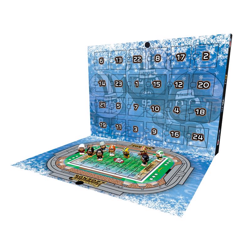 Party Animal Teenymates Football Advent Calendar Multicolor 24 pc