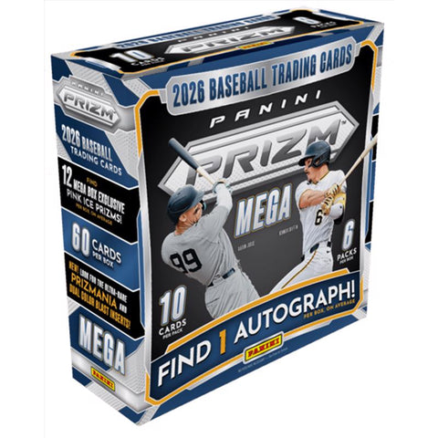 Tarjetas coleccionables Panini 2026 Prizm Mega Box