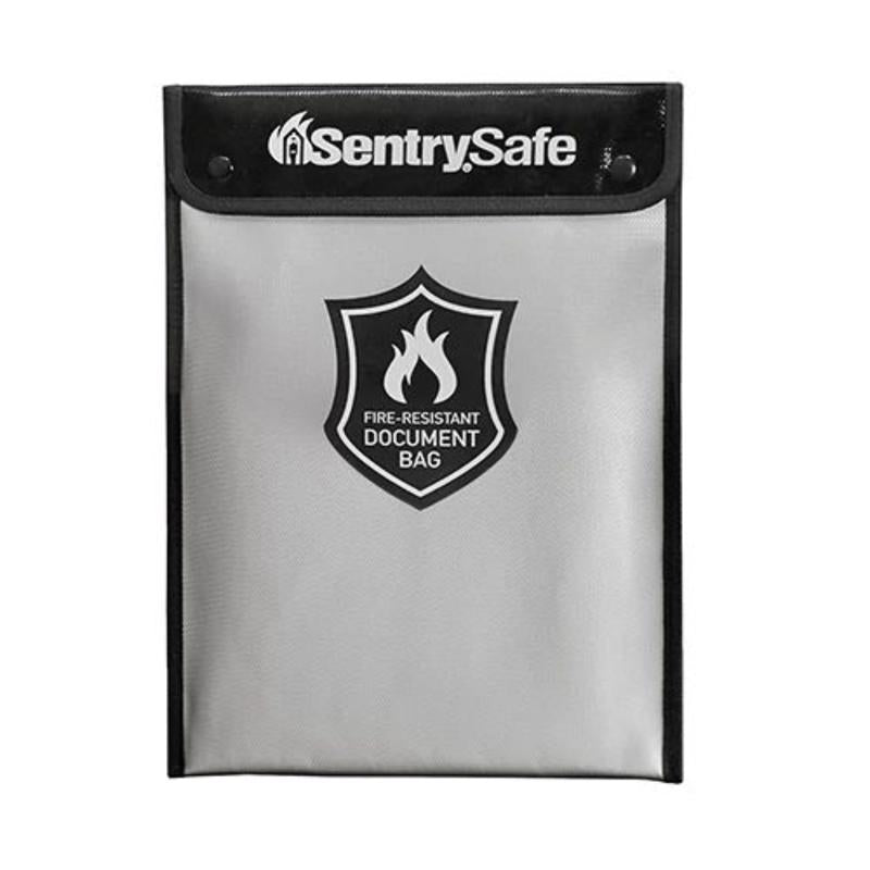 Sentry Safe 0.1 cu ft Black/Gray Fire-Resistant Bag