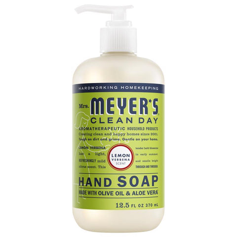 Mrs. Meyer's Clean Day Lemon Verbena Scent Liquid Hand Soap 12.5 oz (Pack of 6)