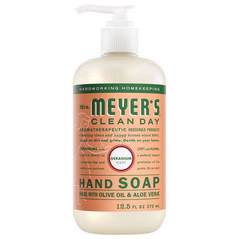 Mrs. Meyer's Clean Day Geranium Scent Liquid Hand Soap 12.5 oz (Pack of 6)
