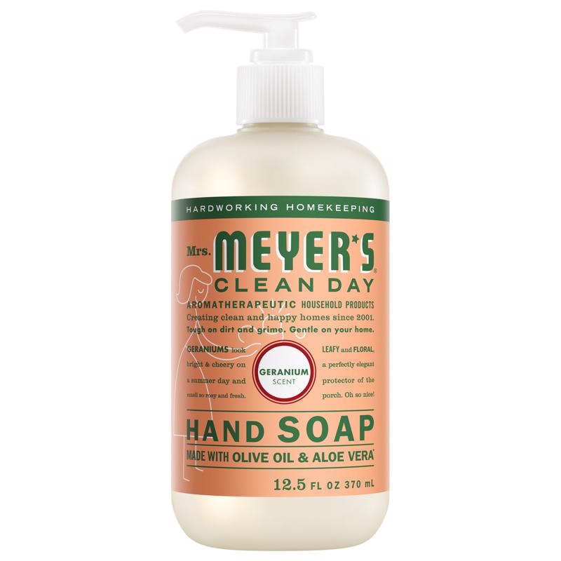 Mrs. Meyer's Clean Day Geranium Scent Liquid Hand Soap 12.5 oz (Pack of 6)