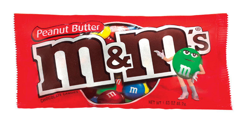 M&M's Peanut Butter Chocolate Candies 1.63 oz (Pack of 24)
