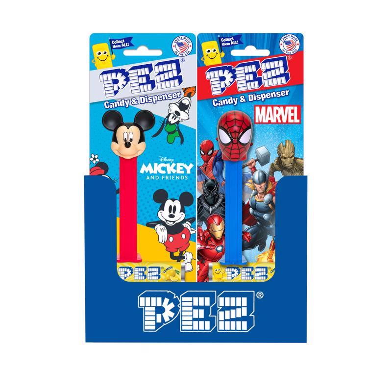 PEZ Favorites Assorted Candy and Dispenser 1.87 oz (Pack of 12)