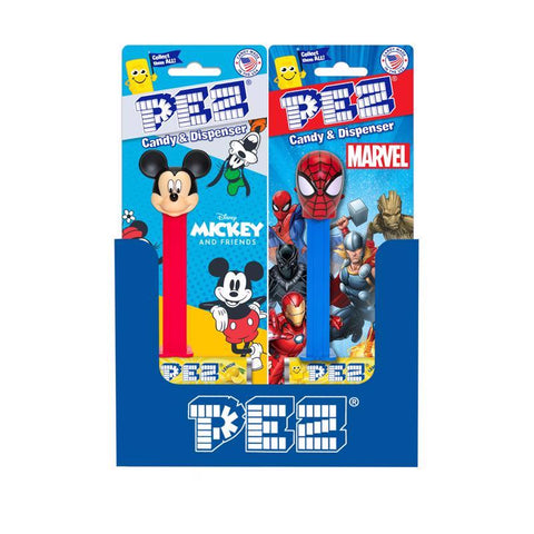 PEZ Favorites Assorted Candy and Dispenser 1.87 oz (Pack of 12)