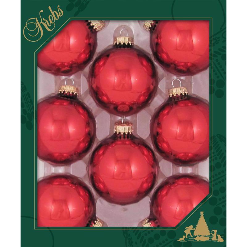Christmas by Krebs Christmas Red Ball Ornament (Pack of 12)
