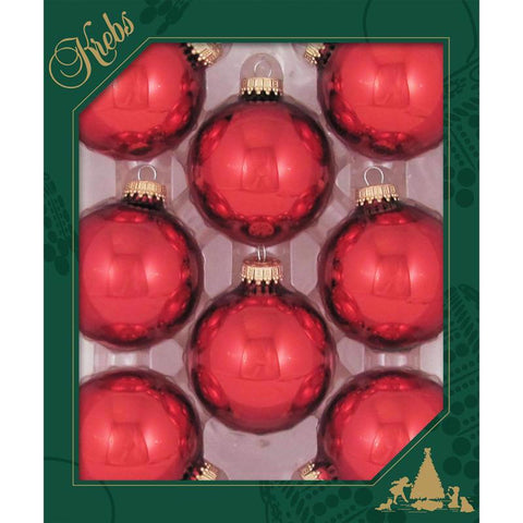 Christmas by Krebs Christmas Red Ball Ornament (Pack of 12)