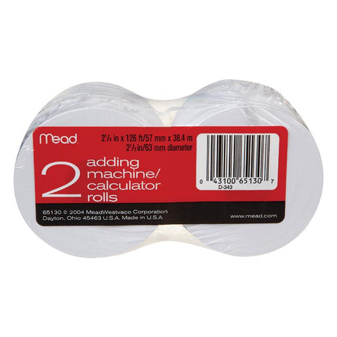Mead Calculator Paper 2.25 in. W X 126 ft. L 1 ply (Pack of 12)
