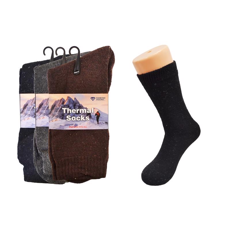 Diamond Visions Hudson Bay Traders Goods Thermal Sock Cotton 1 pk (Pack of 36)