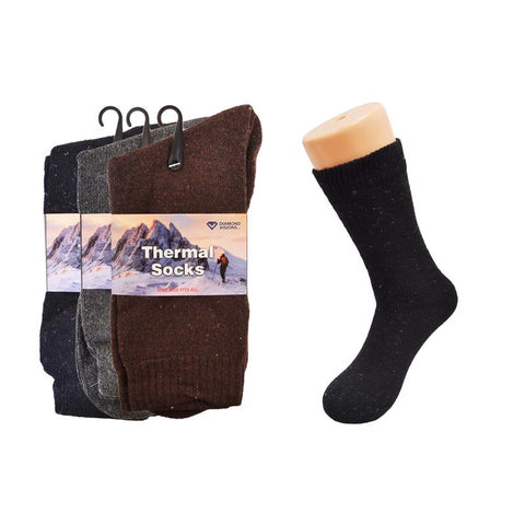 Diamond Visions Hudson Bay Traders Goods Thermal Sock Cotton 1 pk (Pack of 36)