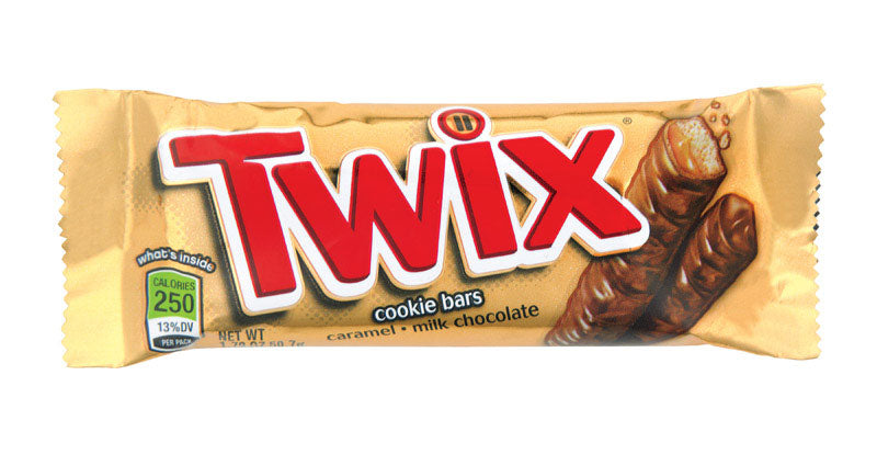 Twix Caramel, Milk Chocolate Cookie Bars 1.79 oz (Pack of 36)