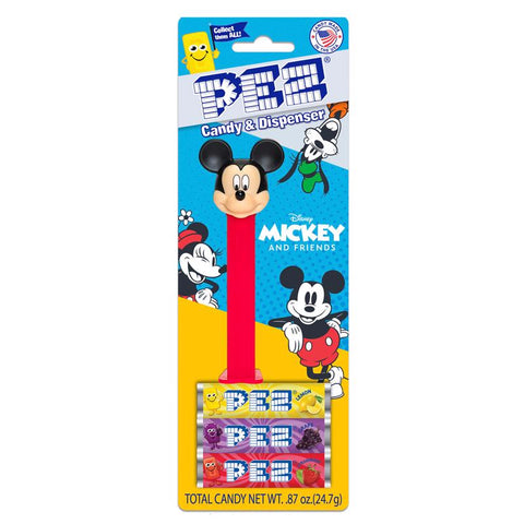 PEZ Mickey and Disney Friends Candy & Dispenser Plastic 1 pk (Pack of 36)