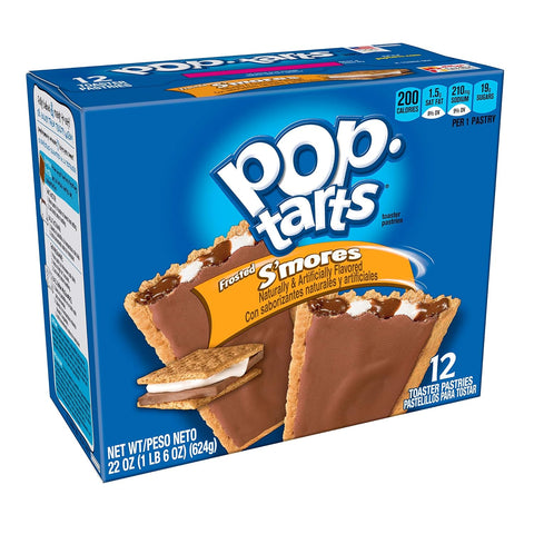 Pop-Tarts Breakfast Toaster Pastries, Frosted S'mores Flavored, 22 oz