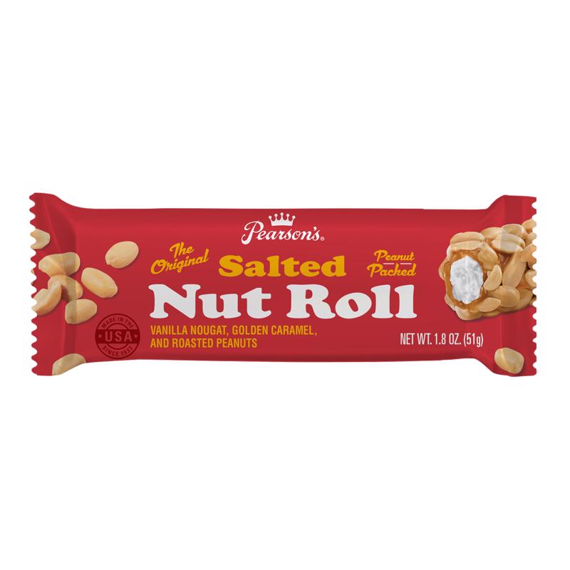 Pearson's Salted Peanut Nut Roll 1.8 oz (Pack of 24)