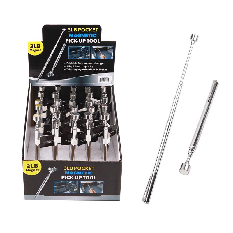 Diamond Visions 25 in. Telescoping Pocket Pick-Up Magnet 3 lb (Pack of 25)