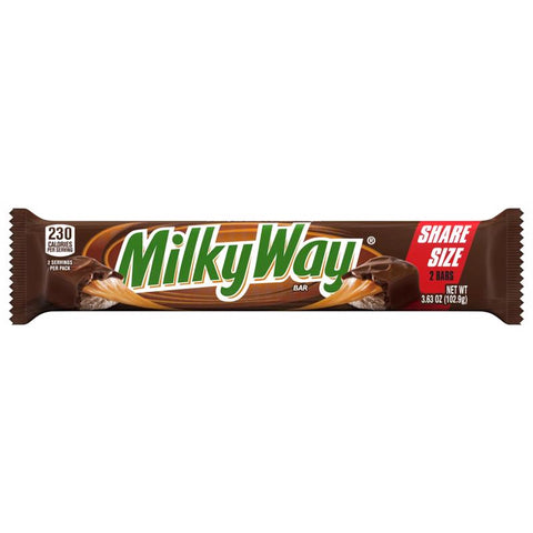 Milky Way 2 To Go Original Chocolate Candies 3.36 oz (Pack of 24)
