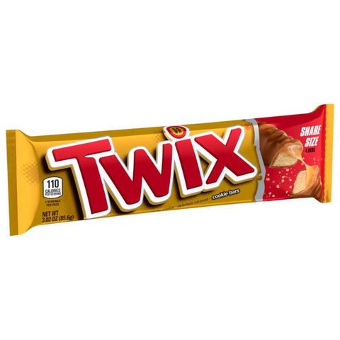 Twix Caramel Candy Bar 3.02 oz (Pack of 24)