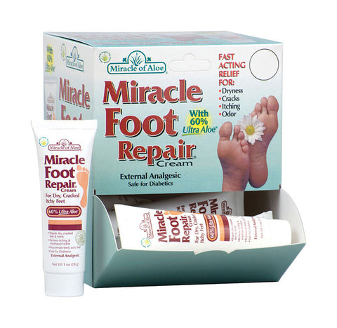 Miracle of Aloe Foot Repair Cream 1 pk (Pack of 12)