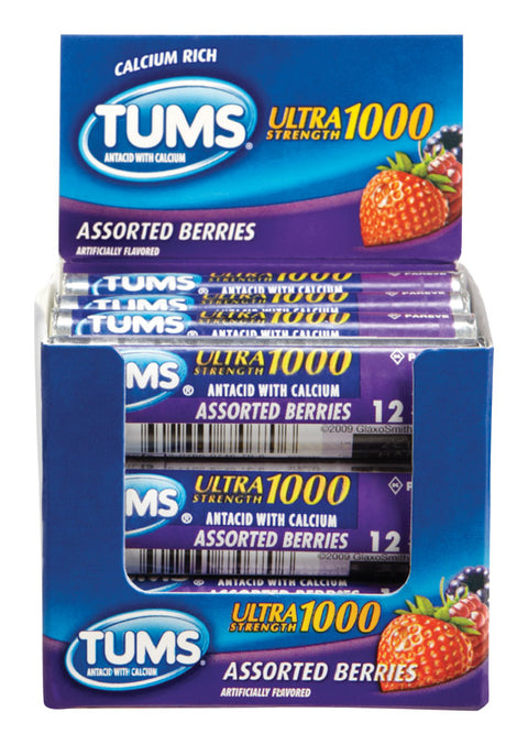 Tums Ultra Strength 1000 Antacid 1 pk (Pack of 12)