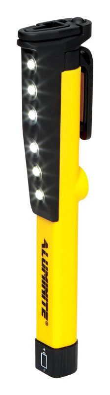 Aluminite Dark Bewarei 100 lm Black/Yellow LED Work Light AAA Battery (Pack of 12)