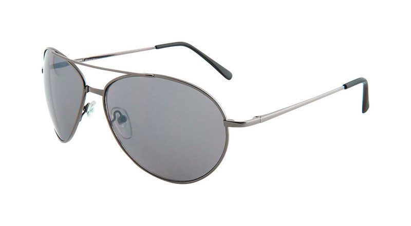Piranha Aviator Sunglasses Unisex Silver Frame Gray Lens (Pack of 6)