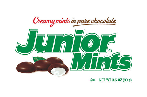 Junior Mints Chocolate, Mint Candy 3.5 oz (Pack of 12)