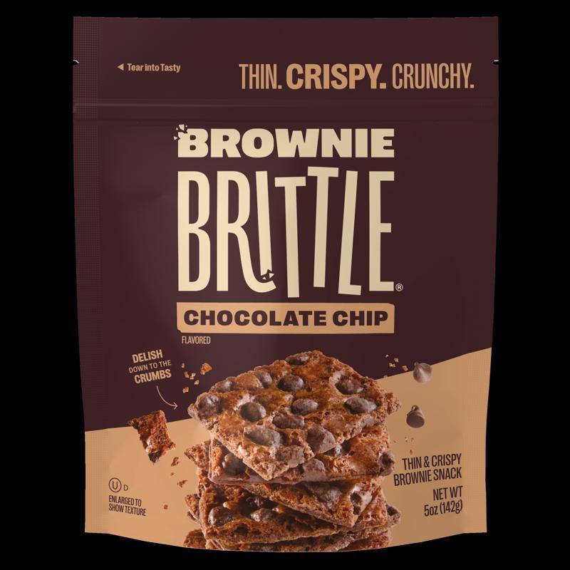 Brownie Brittle Chocolate Chip Brownie Brittle 5 oz Bagged (Pack of 6)