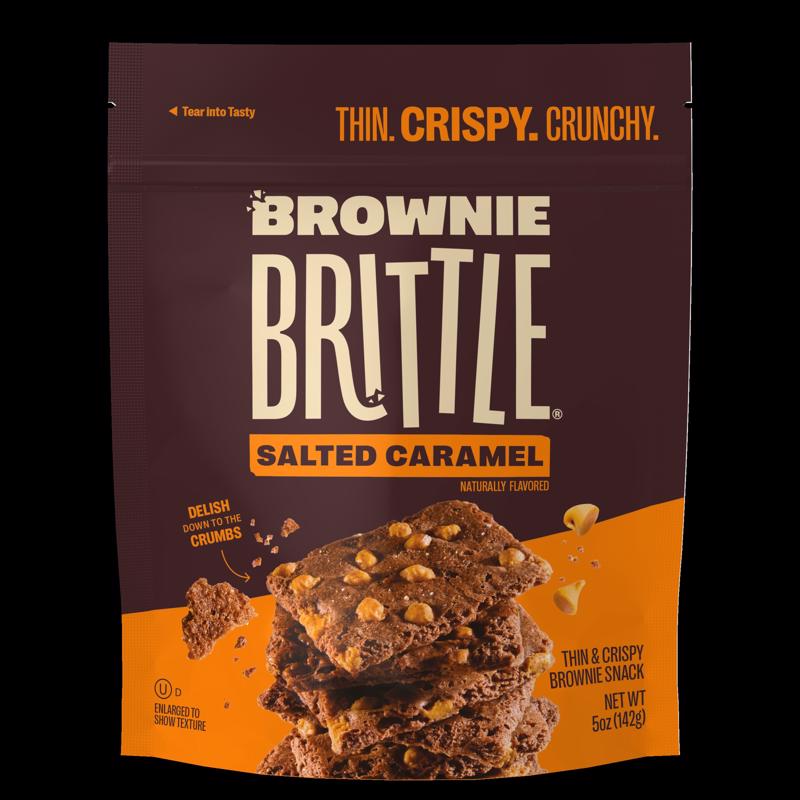 Brownie Brittle Salted Caramel Brownie Brittle 5 oz Bagged (Pack of 6)