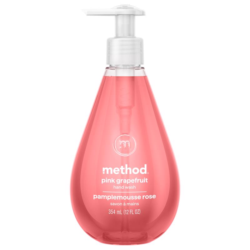 Method Pink Grapefruit Scent Gel Hand Wash 12 oz (Pack of 6)