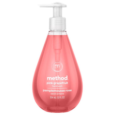 Method Pink Grapefruit Scent Gel Hand Wash 12 oz (Pack of 6)