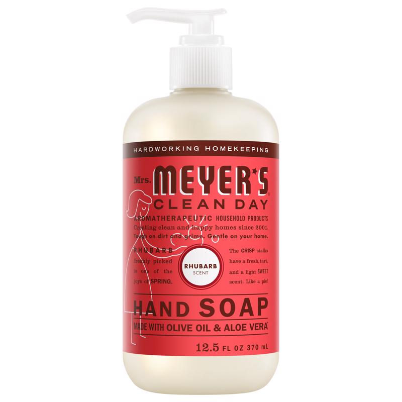 Mrs. Meyer's Clean Day Rhubarb Scent Liquid Hand Soap 12.5 oz (Pack of 6)