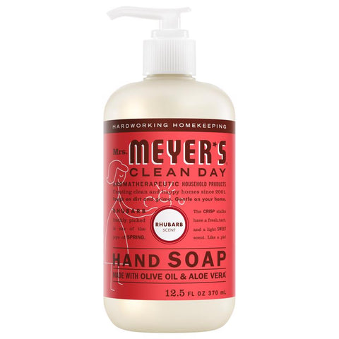 Mrs. Meyer's Clean Day Rhubarb Scent Liquid Hand Soap 12.5 oz (Pack of 6)