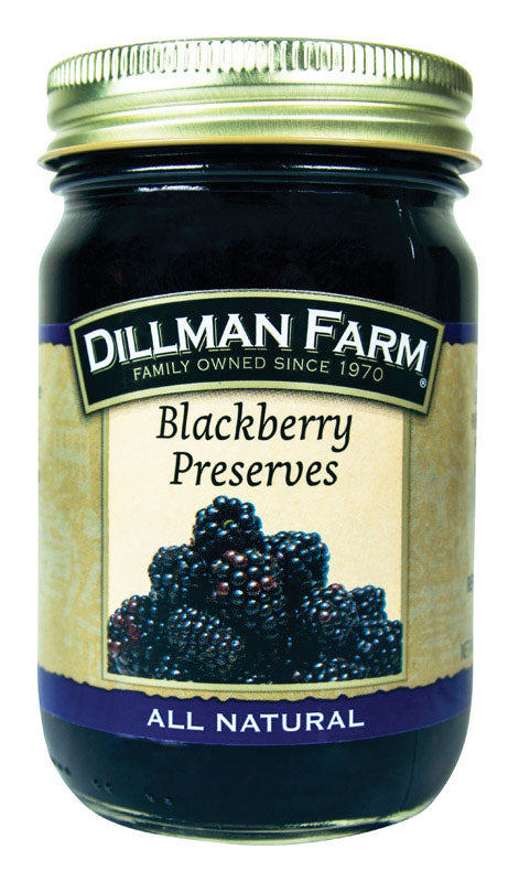 Dillman Farm All Natural Blackberry Preserves 16 oz Jar (Pack of 6)