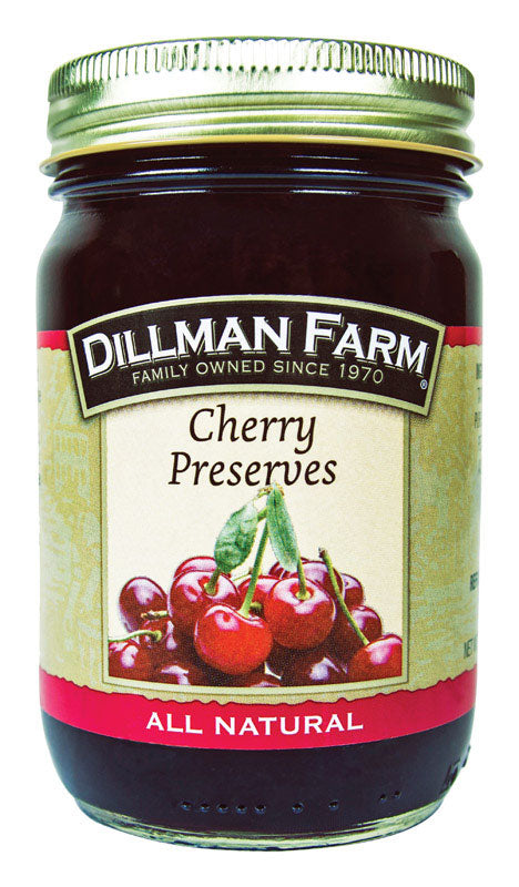 Dillman Farm All Natural Cherry Preserves 16 oz Jar (Pack of 6)