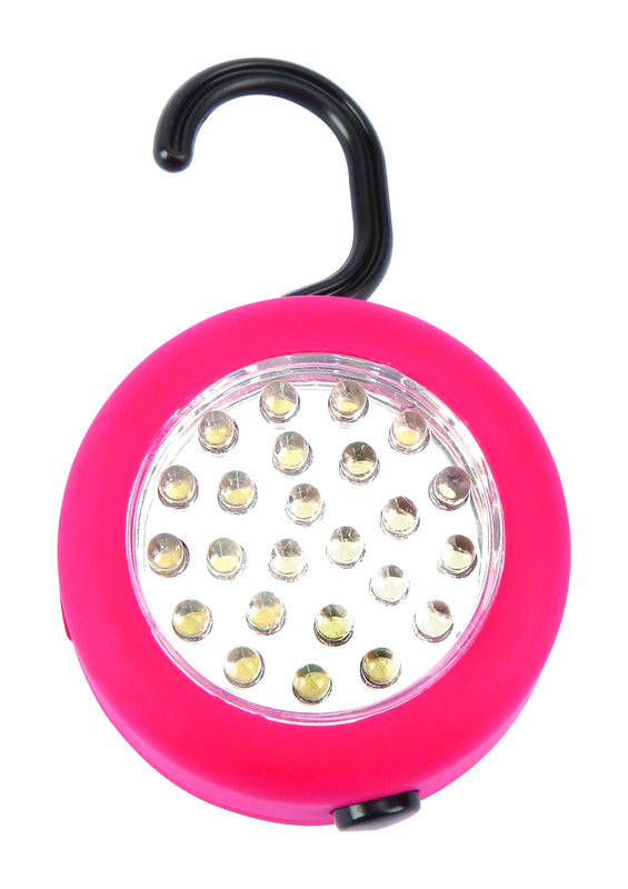 Home Plus Red Battery Powered LED Hanging Puck Light 1 pk (Pack of 12)