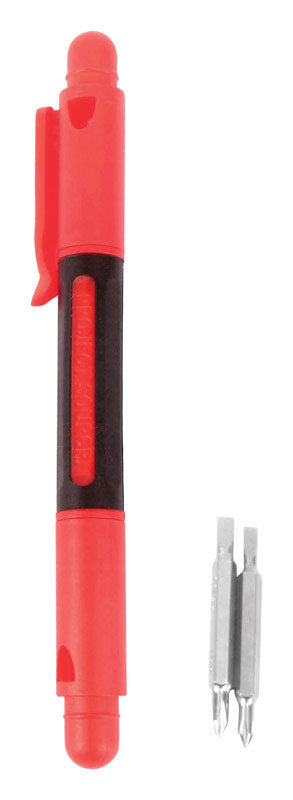Home Plus Flat/Phillips 4-in-1 Pocket Screwdriver 3 pc (Pack of 48)