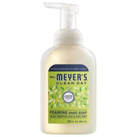 Mrs. Meyer's Clean Day Lemon Verbena Scent Foam Hand Soap 10 oz (Pack of 4)