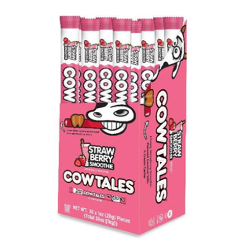 Goetze's Candy Cow Tales Strawberry Smoothie Candy 1 oz (Pack of 36)