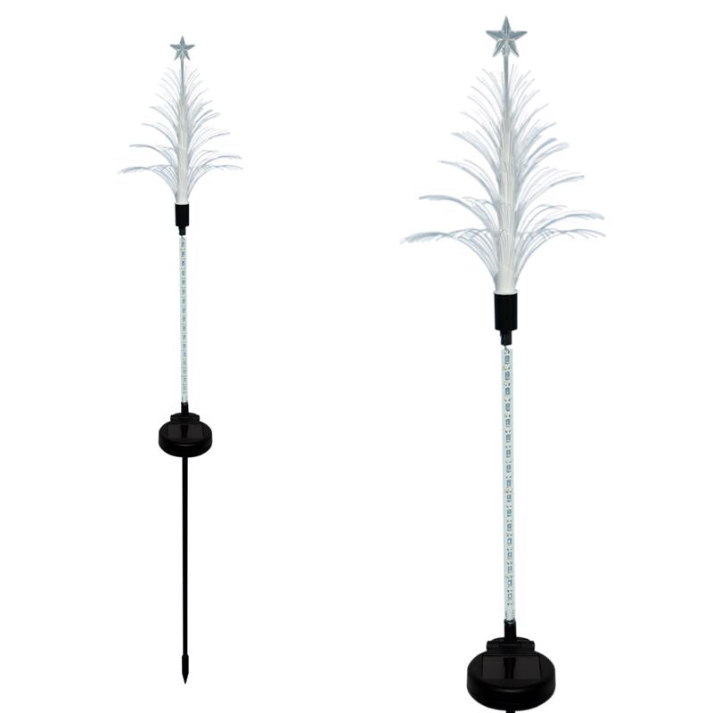 Alpine LED Christmas Tree Solar Stake 40 in. Pathway Decor (Pack of 16)