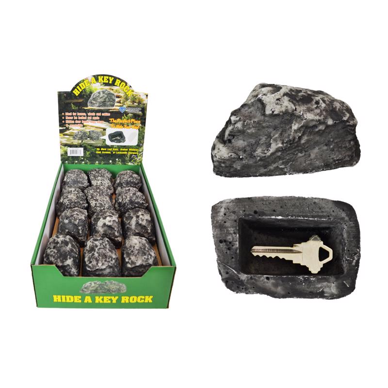 Diamond Visions Gray Plastic Outdoor Key Hider (Pack of 24)