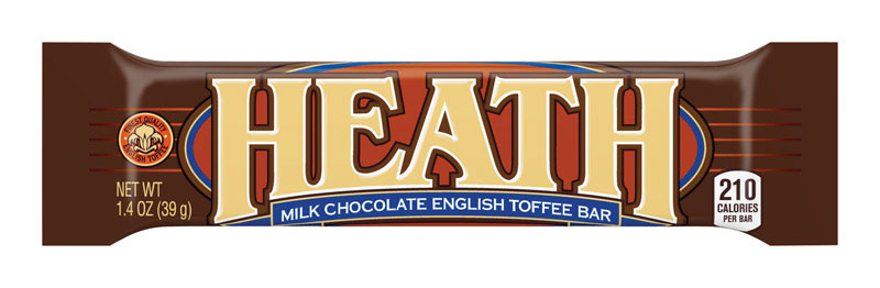 Heath Milk Chocolate English Toffee Candy Bar 1.4 oz (Pack of 18)