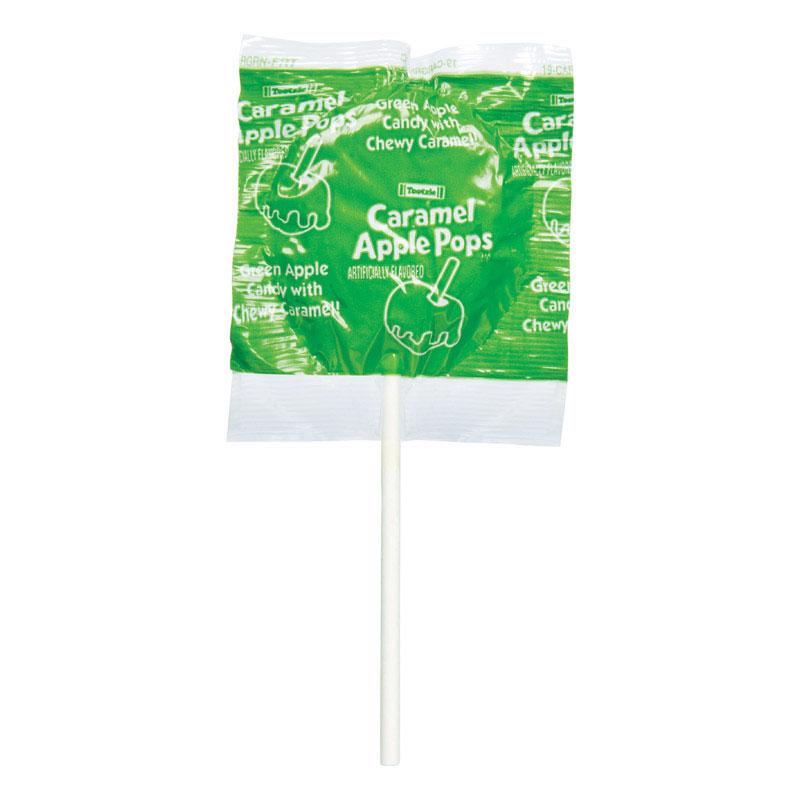 Tootsie Roll Caramel Apple Pops Green Apple, Caramel Lollipop 0.62 oz (Pack of 48)