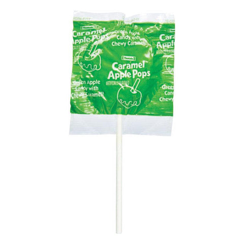 Tootsie Roll Caramel Apple Pops Green Apple, Caramel Lollipop 0.62 oz (Pack of 48)