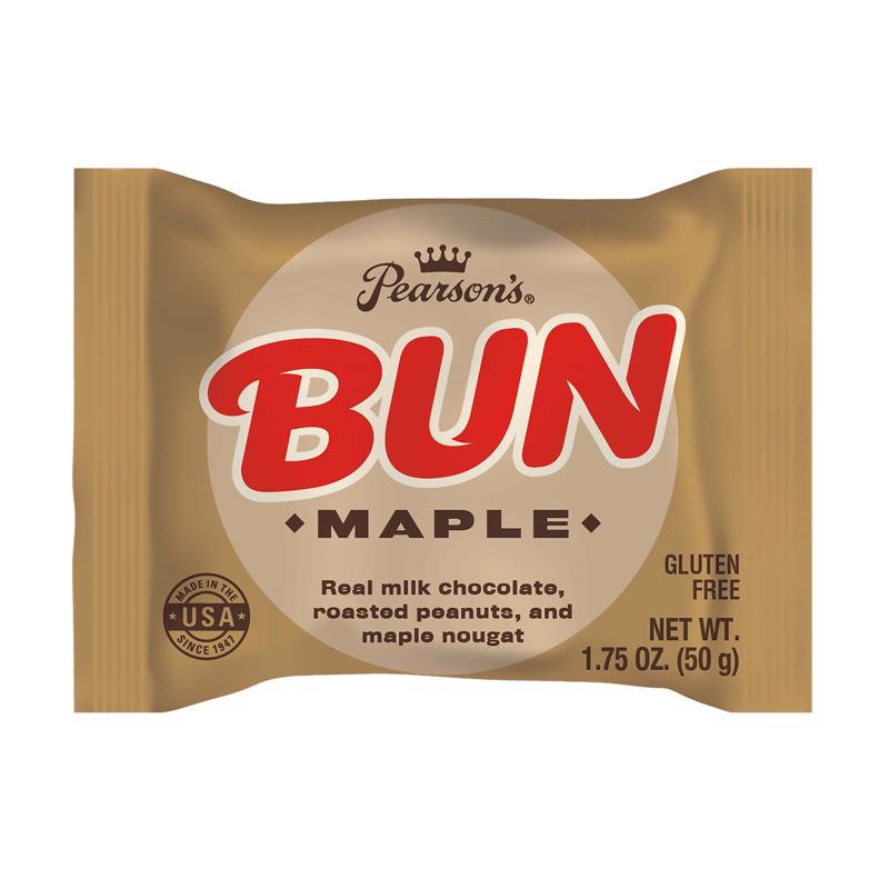 Pearson's Bun Maple Candy 1.75 oz (Pack of 24)