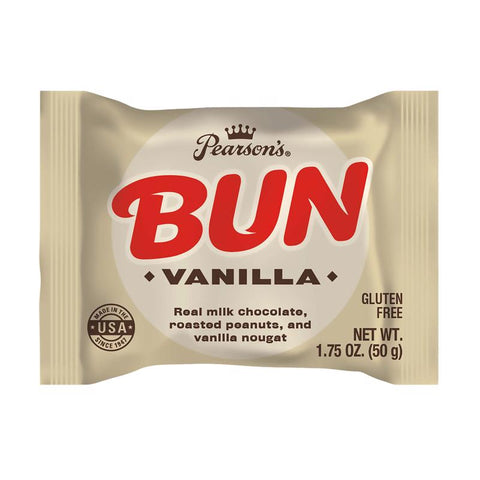 Pearson's Bun Vanilla Candy Bar 1.75 oz (Pack of 24)